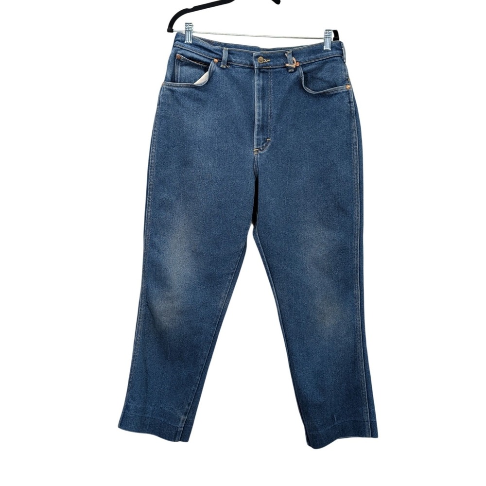Vintage Lee Riders 875 Jeans Unisex 36X28 Union Made‎ USA Blue Denim ALTERED